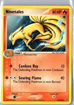 NINETALES 38/106 UNCOMMON EMERALD POKEMON MP - Image 1