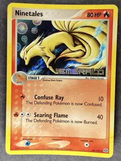 Ninetales 38/106 EX Emerald Stamped Holo Rare 2005 Pokemon TCG - Image 1