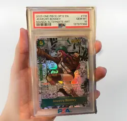 2025 ONE PIECE MANGA ALTERNATE ART OP12-118 JEWELRY BONNEY PSA 10 - Image 2