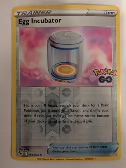 Egg Incubator - 066/078 Pokemon GO Reverse Pokemon Holo Foil Nice! - Image 1