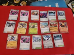 Pokemon TCG Prize Pack Series 8 Cards Total Of 17 - Image 1