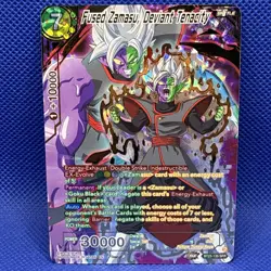 Fused Zamasu, Deviant Tenacity BT23-135 SPR Special Rare Gold Dragon Ball Card - Image 1