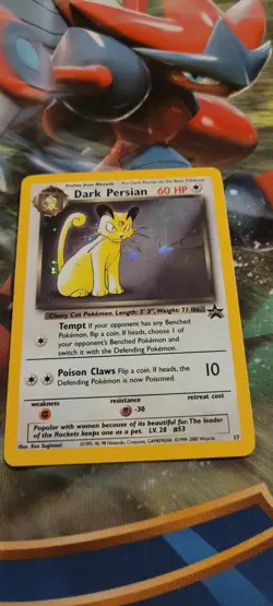 Pokemon TCG Dark Persian #17 Black Star Promo Holo Foil Card - Image 1