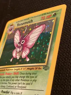 Pokemon TCG Venomoth Holo Rare Unlimited Jungle Card 13/64 LP - Image 5