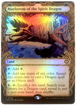 MTG Maelstrom of the Spirit Dragon SHOWCASE FOIL Tarkir: Dragonstorm NM - Image 1