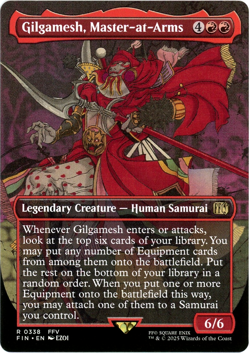 Gilgamesh, Master-at-Arms (Borderless) - 0338 - Final Fantasy - MTG - Image 1