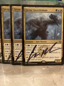 1x Savage Knuckleblade: V0821: Signed/Autographed: Chris Rahn - Image 1