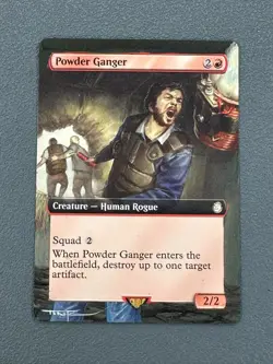 Powder Ganger 391 MTG Fallout Hand Painted Borderless Extended Altered Art Tentz - Image 1