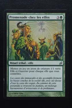 Magic The Gathering MTG ELVISH PROMENADE FRENCH Lorwyn LP Lightly Played - Image 1