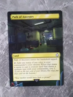 Path of Ancestry MTG Fallout Hand Painted Borderless Extended Full Altered Art v - Image 2