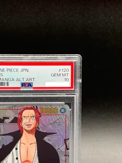 PSA 10 Shanks OP01-120 SEC Comic Parallel Manga Alt Art ONE PIECE Card Japanese - Image 3