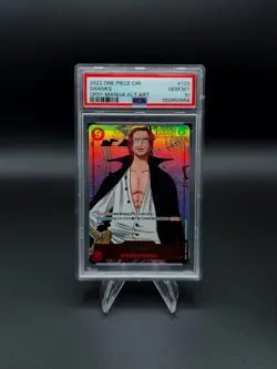 PSA10 One Piece Card Shanks OP01-120 Manga Alt Art - Image 1