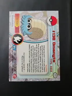 NM! 2000 Topps Pokemon TV Animation Edition Series 3 Omanyte #138 - Image 2