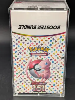 Pokemon 151 SV3.5 Booster Bundle Display Factory Sealed Case W/Acrylic Case - Image 1