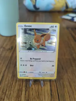 Pokemon Eevee SWSH190 Black Star Promo Holo NM - Image 1