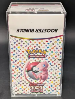 Pokemon 151 SV3.5 Booster Bundle Display Factory Sealed Case W/Acrylic Case - Image 1