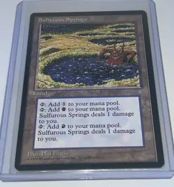 MTG Ice Age #352 Sulfurous Springs LP Light Play - Image 1