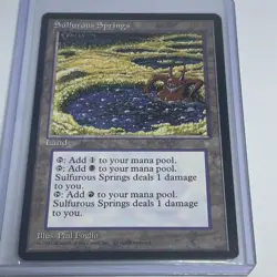 MTG Ice Age #352 Sulfurous Springs LP Light Play - Image 2