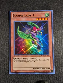 Yugioh - Harpie Lady 1 LCJW-EN090 1st Super Rare NM - Image 1