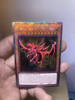 Slifer The Sky Dragon RA04-EN117 Platinum Secret Rare Yugioh 1st Edition Mint - Image 1