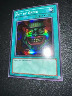 yugioh Pot Of Greed Super Rare Db1-EN134 - Image 1