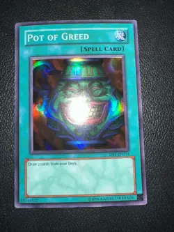 yugioh Pot Of Greed Super Rare Db1-EN134 - Image 3