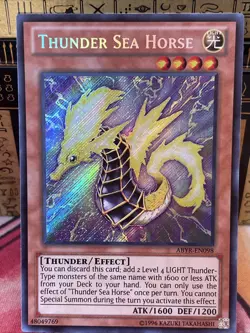 1x Thunder Sea Horse - ABYR-EN098 - Secret Rare - Unlimited Edition Lightly Play - Image 2