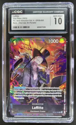 2025 ONE PIECE CCG LAFFITTE ALT ART OP09-085 RARE CGC 10 A PT - Image 1