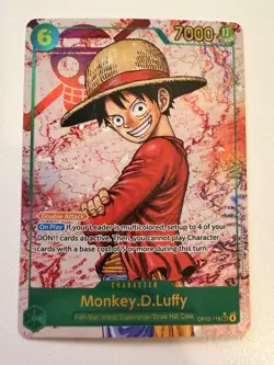 One Piece Monkey D. Luffy SEC OP13-118 Carrying On His Will English Like Manga - Image 1