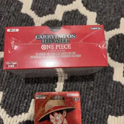 One Piece OP-13 Carrying On His Will Booster Box And Sleeved Pack Bundle - Image 2