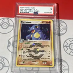 PSA 5 Nidoqueen Reverse Holo 9/112 Pokemon 2004 EX Fire Red & Leaf Green 1980 - Image 1
