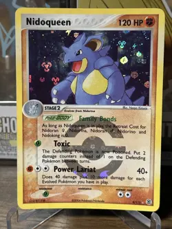 NIDOQUEEN 9/112 FireRed & LeafGreen Reverse Holo Rare Pokemon Card - Image 1