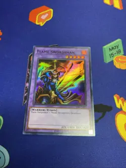 Yu-Gi-Oh Flame Swordsman Super Rare Card LOB-EN003 25th Anniversary Edition - Image 1