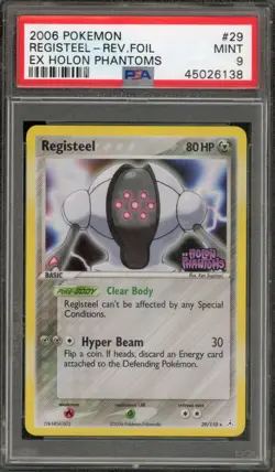 Pokemon Registeel EX Holon Phantoms Reverse Holo Rare #29 PSA 9 Mint - Image 1