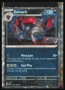 Zoroark #062/086 SV: White Flare - Pokemon TCG - STAMPED PROMO - COSMOS HOLO - Image 1