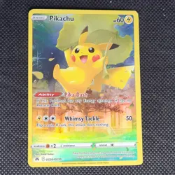 Pokemon Pikachu TCG Card Crown Zenith GG30/GG70 Galarian Gallery NM - Image 1
