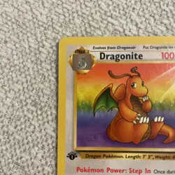 Dragonite 1st Edition Fossil 19/62 Non Holo Rare Pokemon Card NM/LP - Image 4
