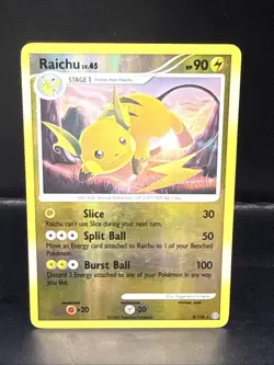 Pokemon TCG Cards Raichu 8/100 Stormfront Reverse Holo Rare - Image 2