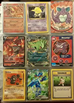 Vintage Pokemon Card Collection - No Binder Lot 5 Pages - Holo - Modern LP/NM - Image 5