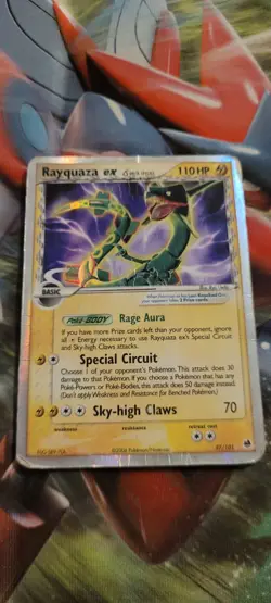 Pokemon TCG - Rayquaza ex (Delta Species) 97/101 Dragon Frontiers Holo Foil Card - Image 1