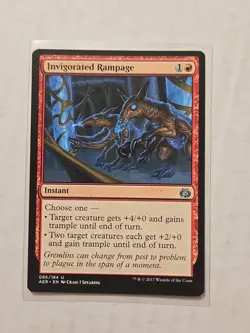 Invigorated Rampage - Aether Revolt - LP - Uncommon - Instant - MTG - Image 1