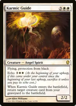 X 1 Karmic Guide NM-M Commander 2013 014 MTG Magic The Gathering - Image 1