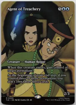 MTG Agent of Treachery (Borderless) Normal NM Avatar: The Last Airbender Magic 9 - Image 1