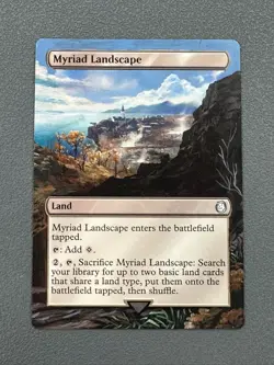 Myriad Landscape MTG Fallout Hand Painted Borderless Extended Full Altered Art v - Image 1