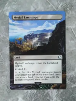 Myriad Landscape MTG Fallout Hand Painted Borderless Extended Full Altered Art v - Image 2