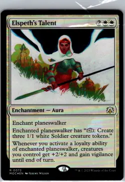 Elspeth's Talent R Commander: March of the Machine 72 NM FOIL - Image 1