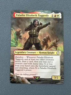 Paladin Elizabeth Taggerdy MTG Fallout Hand Painted Borderless Full Altered Art - Image 1