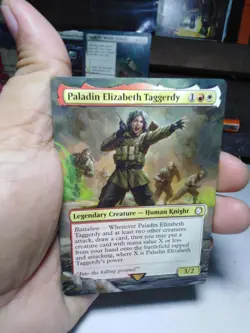 Paladin Elizabeth Taggerdy MTG Fallout Hand Painted Borderless Full Altered Art - Image 2