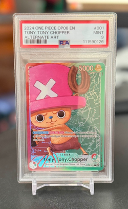 2024 ONE PIECE OP08-TWO LEGENDS ALTERNATE ART #001 TONY TONY CHOPPER PSA 9 - Image 3