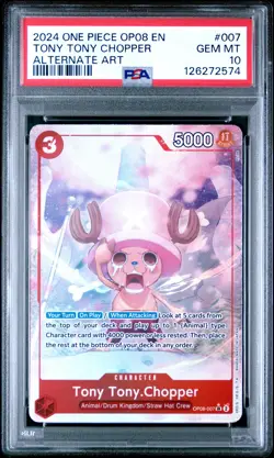 Tony Tony Chopper PSA10 2024 One Piece Op08-Two Legends Alternate Art #007 - Image 1